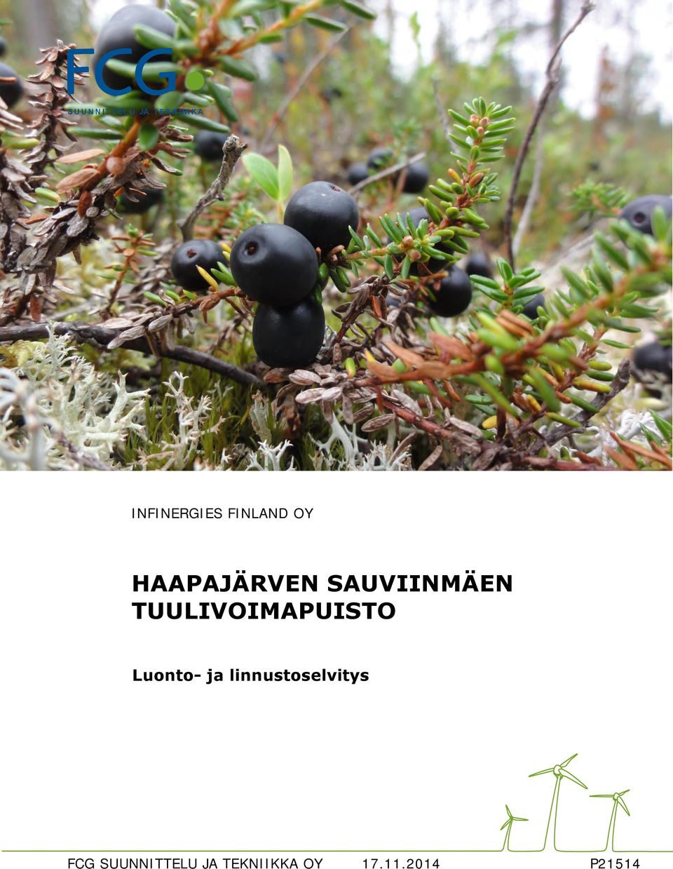 SAUVIINMÄEN TUULIVOIMAPUISTO Luonto- ja