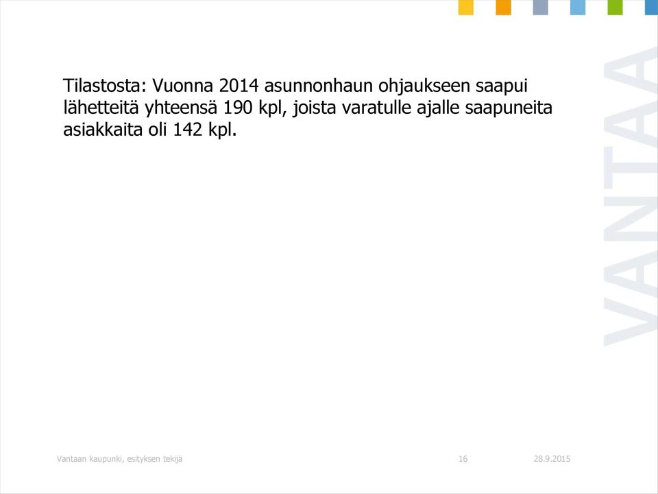 kpl, joista varatulle ajalle saapuneita