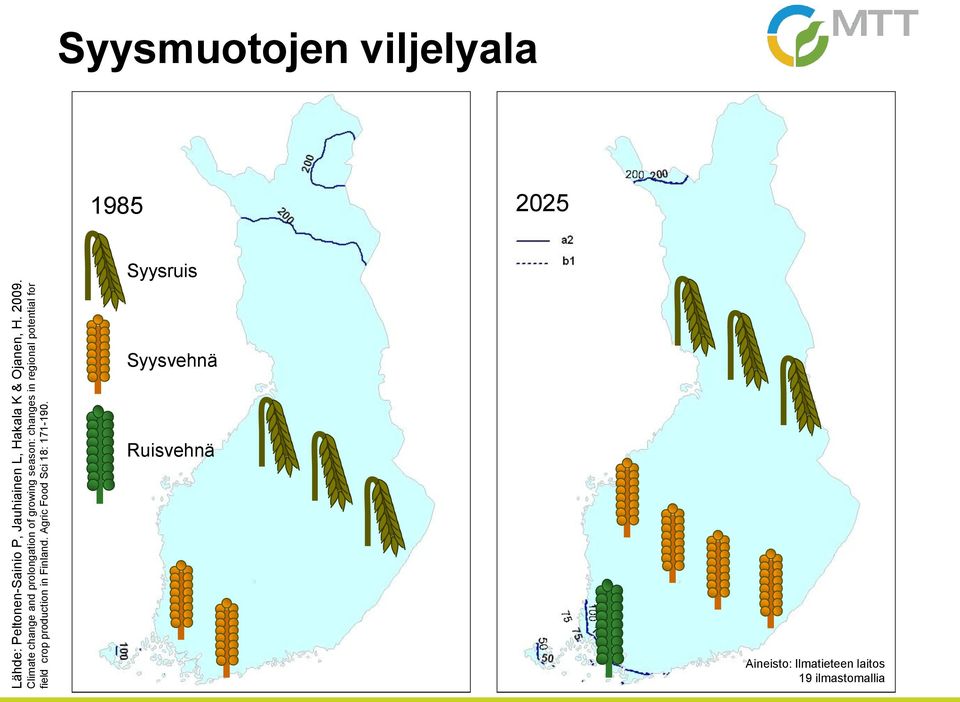 for field crop production in Finland. Agric Food Sci 18: 171-190.