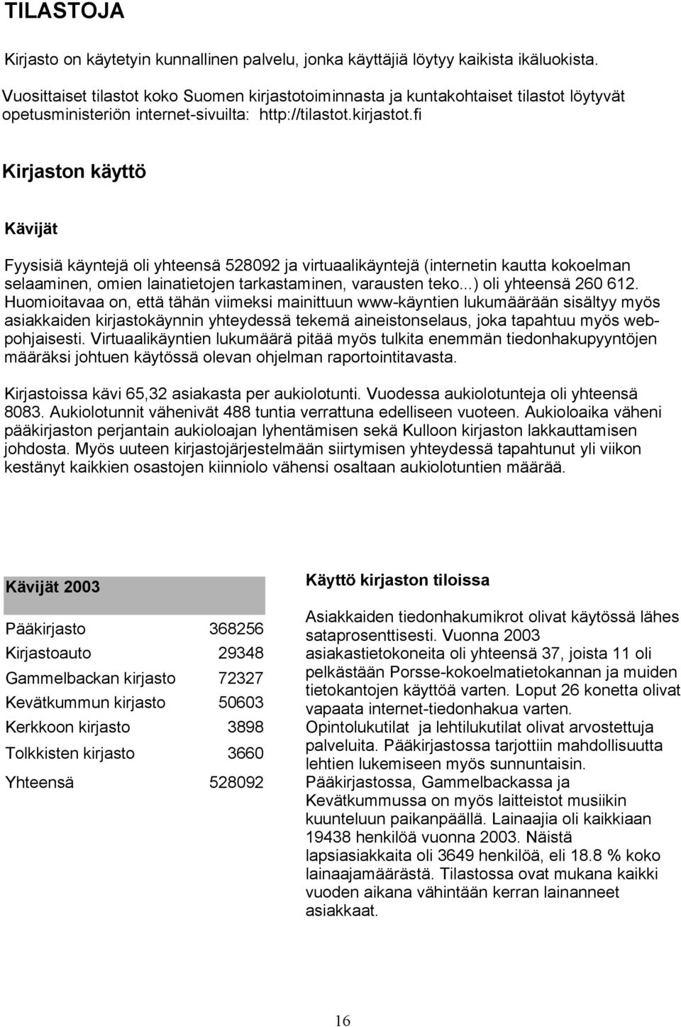 iminnasta ja kuntakohtaiset tilastot löytyvät opetusministeriön internet-sivuilta: http://tilastot.kirjastot.