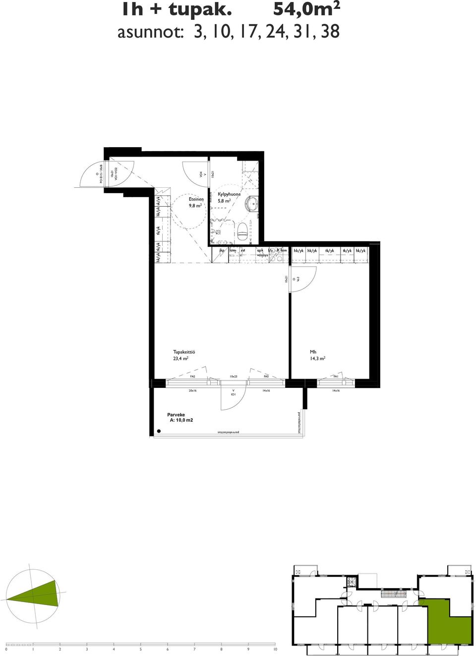 EI15 / 30dB 1+2 P EI15 / 30dB P EI15 / 30dB 1+2 6,3 m 2 6,0 m 2 P EI15 / 30dB 1+2 4 I1 2 5,3 m lt 23,4 m2 1+2 5 14,3 m 2 AS 8 AS