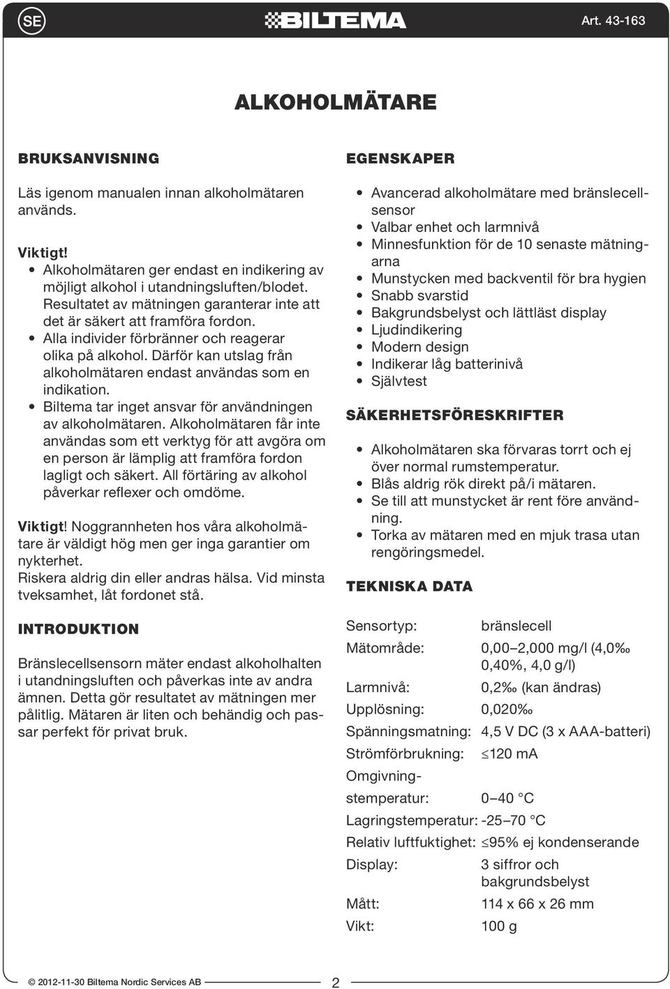 ALKOHOLMÄTARE ALKOTESTER PROMILLEMITTARI ALKOTESTER - PDF Ilmainen 