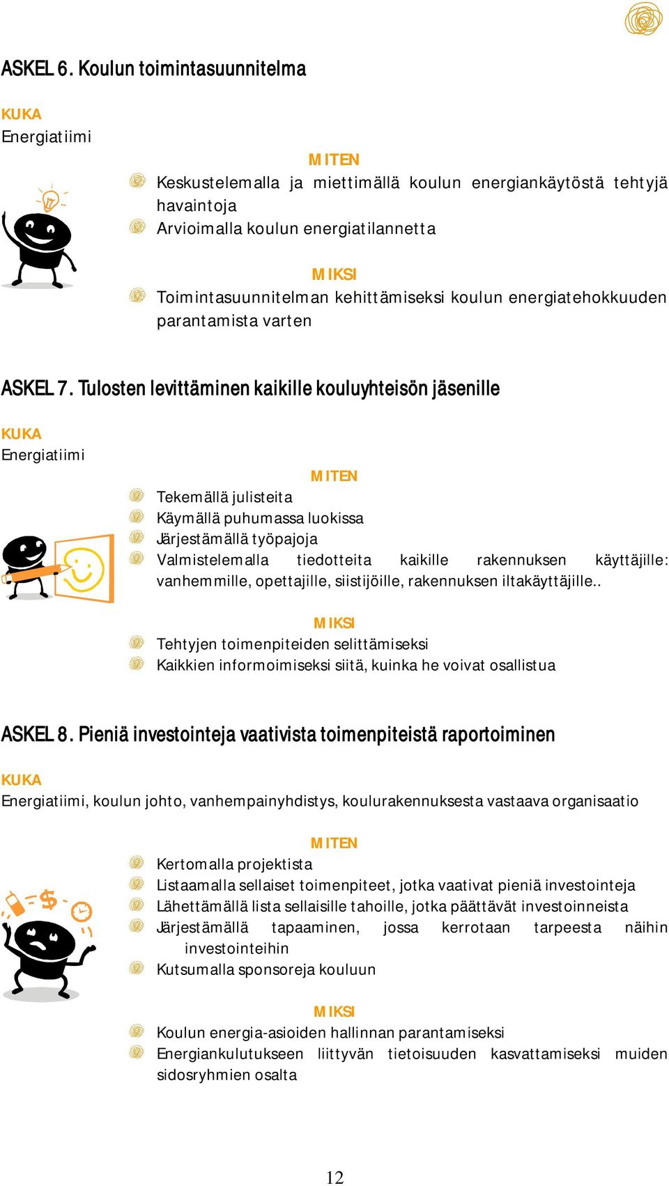 kehittämiseksi koulun energiatehokkuuden parantamista varten ASKEL 7.