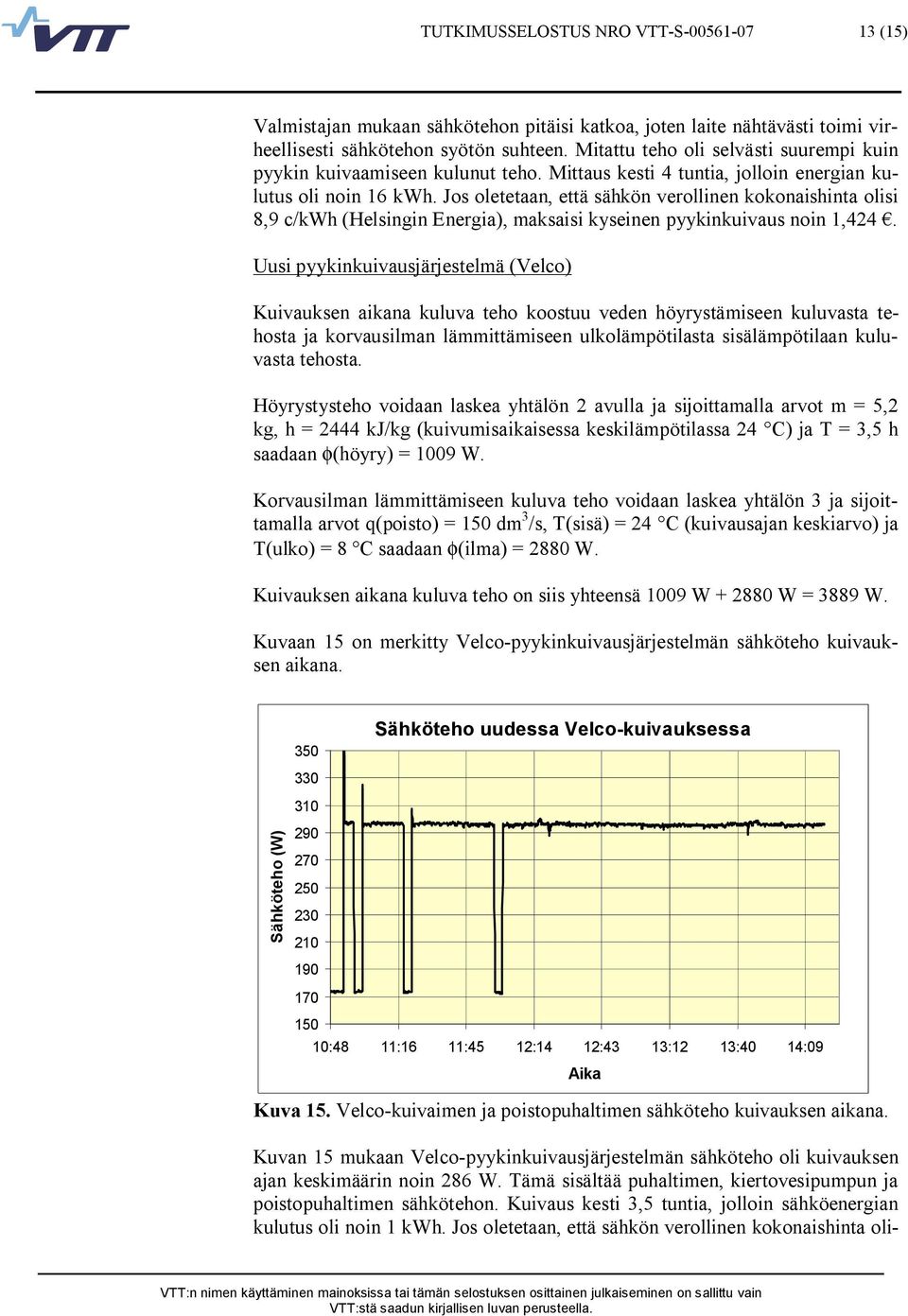 Jos oletetaan, että sähkön verollinen kokonaishinta olisi 8,9 c/kwh (Helsingin Energia), maksaisi kyseinen pyykinkuivaus noin 1,424.