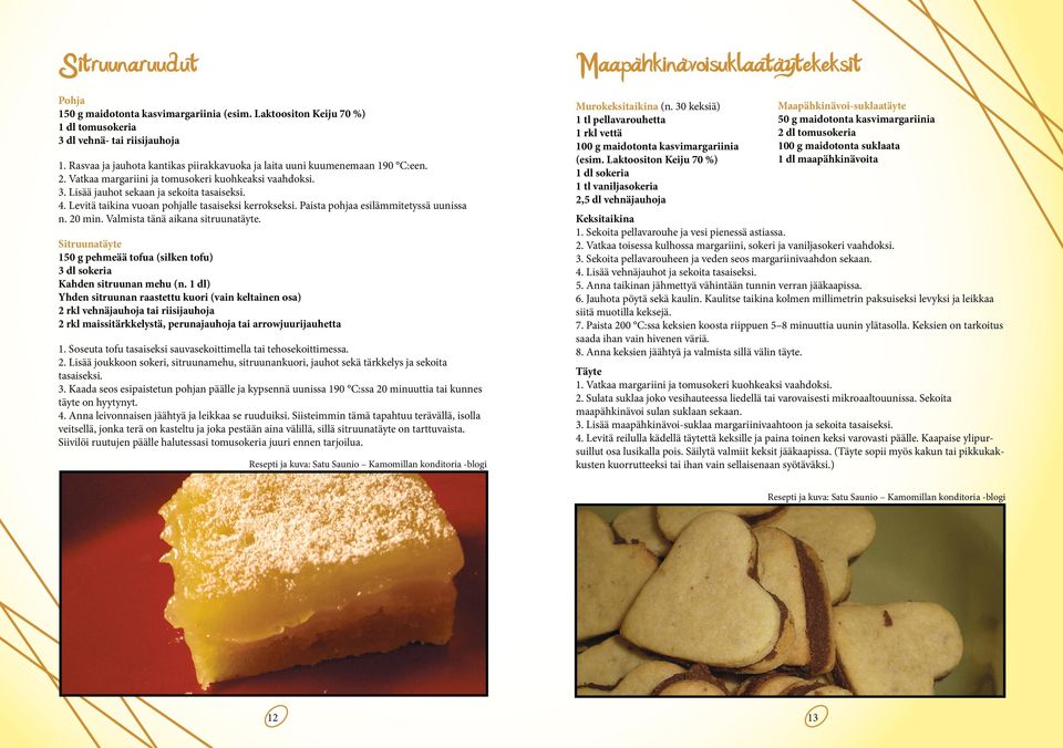 Levitä taikina vuoan pohjalle tasaiseksi kerrokseksi. Paista pohjaa esilämmitetyssä uunissa n. 20 min. Valmista tänä aikana sitruunatäyte.