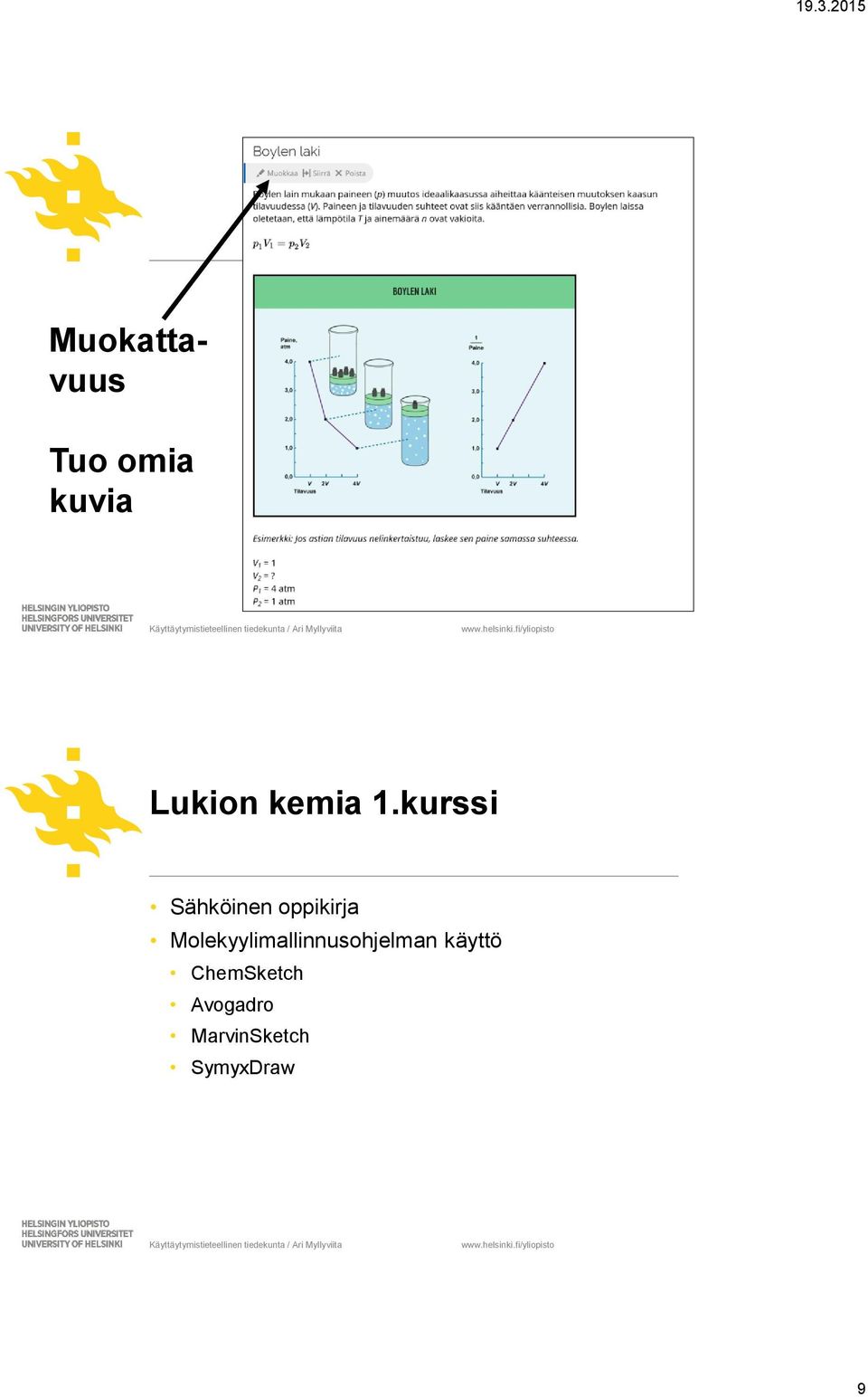 kurssi Sähköinen oppikirja