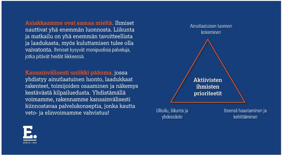 Ihmiset kysyvät monipuolisia palveluja, jotka pitävät heidät liikkeessä.