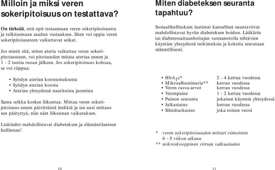 Jos sokeripitoisuus kohoaa, se voi riippua: Miten diabeteksen seuranta tapahtuu? Sosiaalihallituksen laatimat kansalliset suuntaviivat mahdollistavat hyvän diabeteksen hoidon.