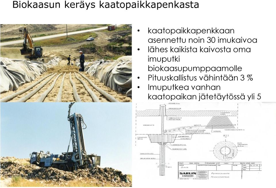 kaikista kaivosta oma imuputki biokaasupumppaamolle