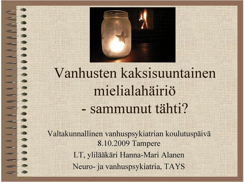 Valtakunnallinen vanhuspsykiatrian