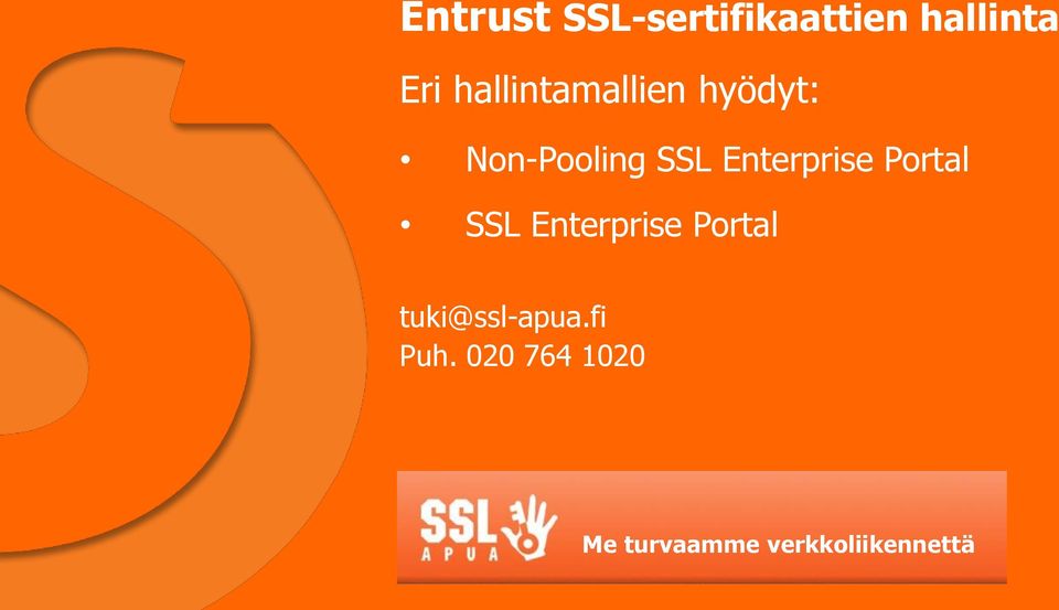 Enterprise Portal SSL Enterprise Portal