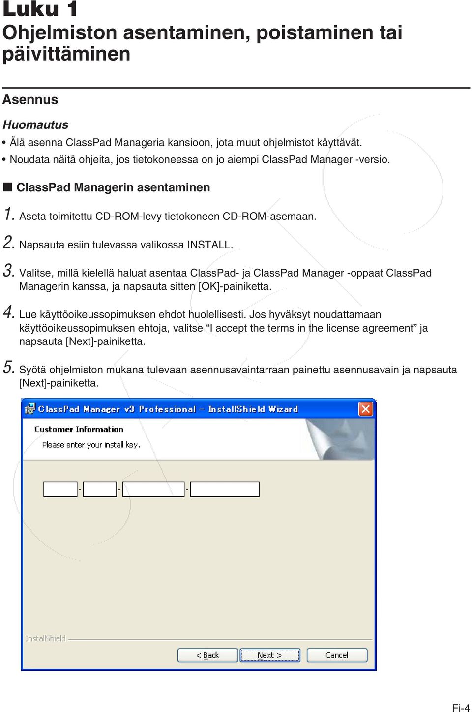 ClassPad Manager. (Windows ) Käyttäjän opas. ClassPad II -sarjalle. CASIO-koulutussivuston  osoite on - PDF Free Download