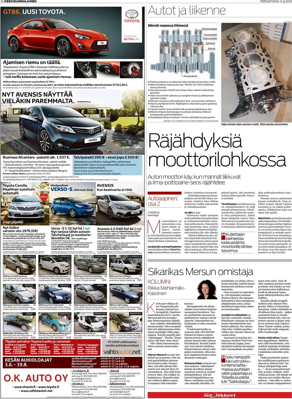 Huomaat sen heti, kun painat kaasua Kampiakseli tule meille kokemaan uutta ajamisen riemua.