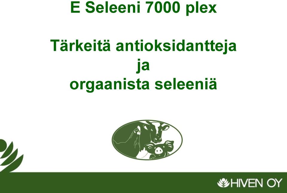 antioksidantteja