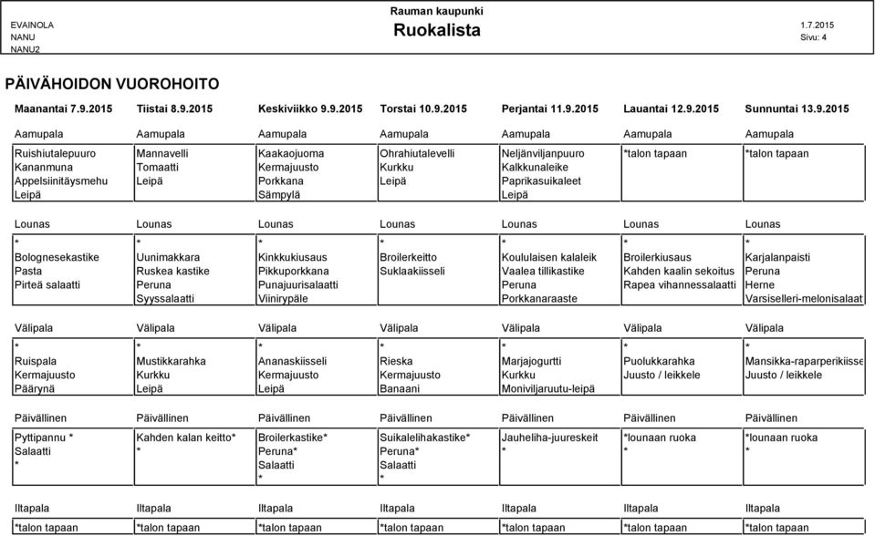 2015 Keskiviikko 9.