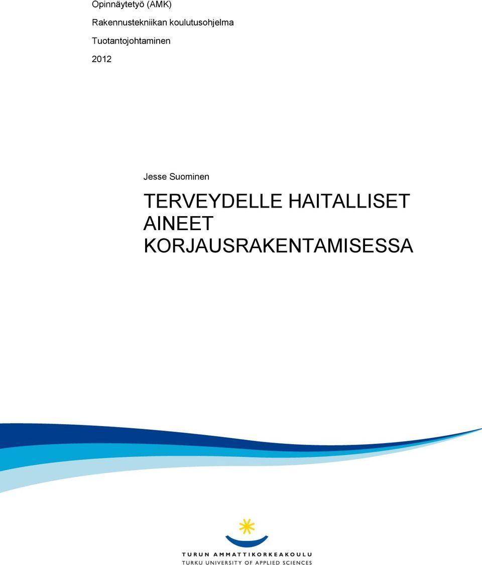 Tuotantojohtaminen 2012 Jesse