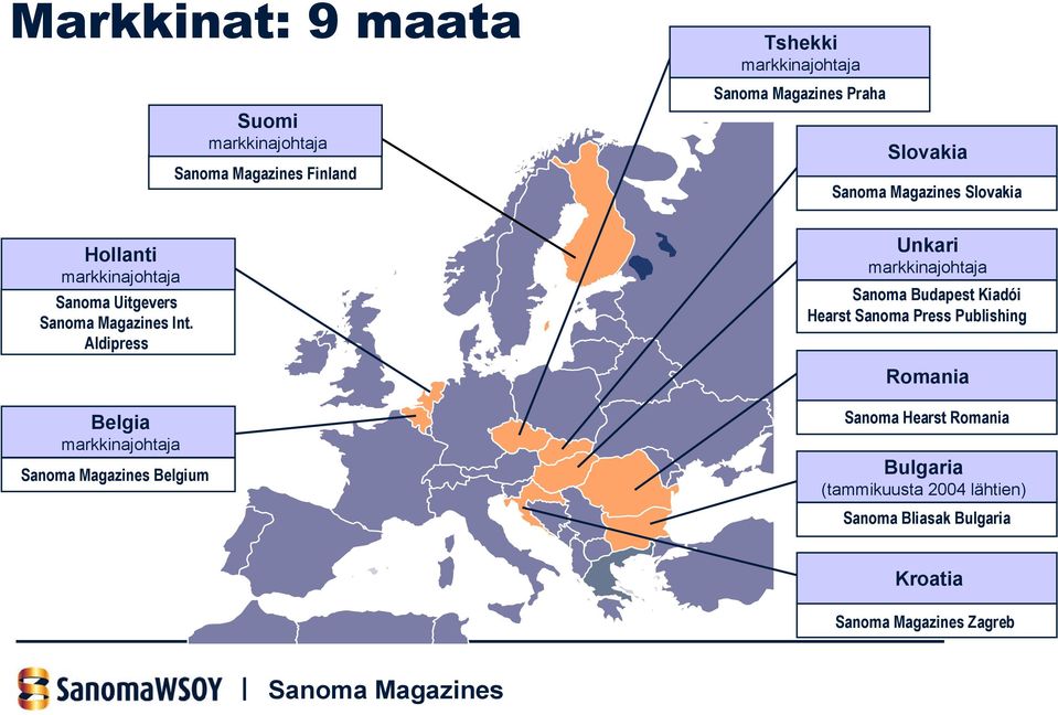 Aldipress #1 Unkari markkinajohtaja Sanoma Budapest Kiadói Hearst Sanoma Press Publishing