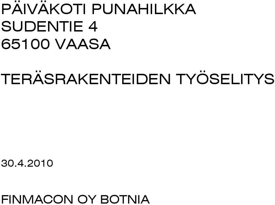 TERÄSRAKENTEIDEN