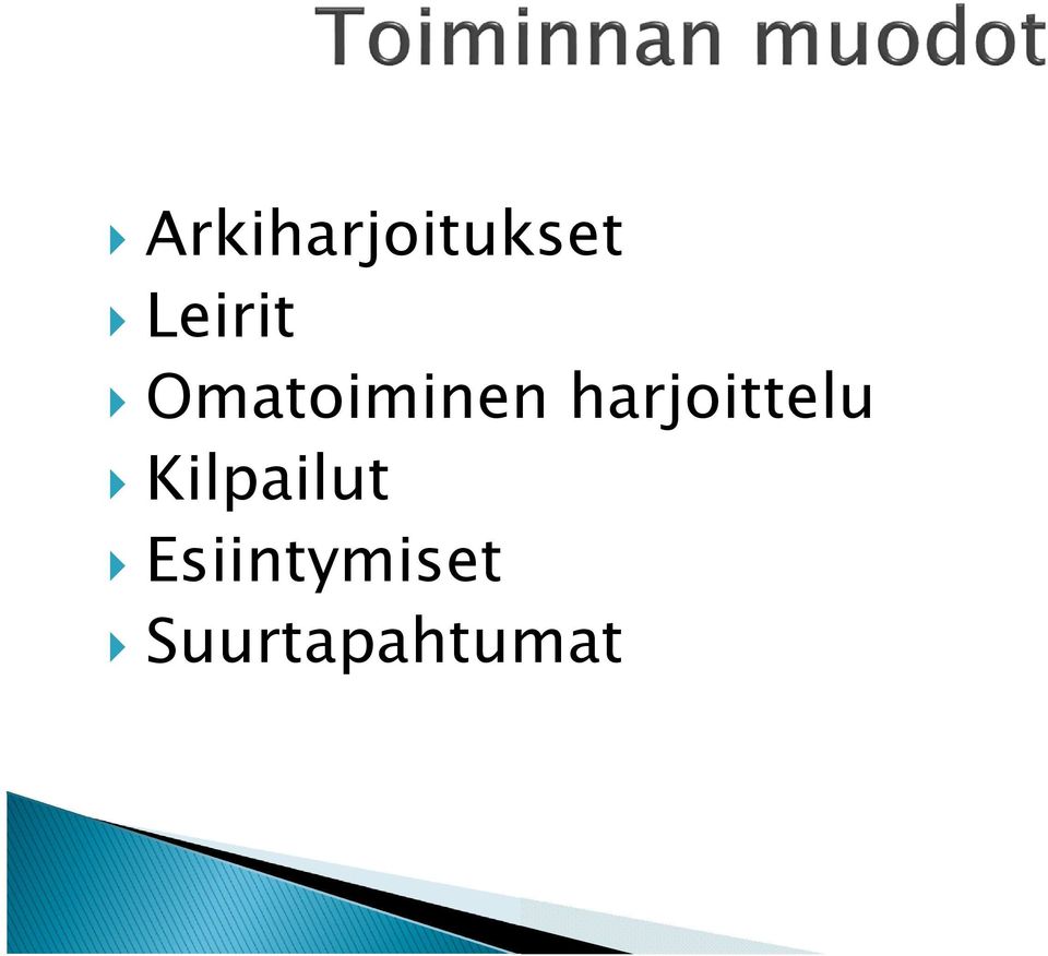 harjoittelu Kilpailut