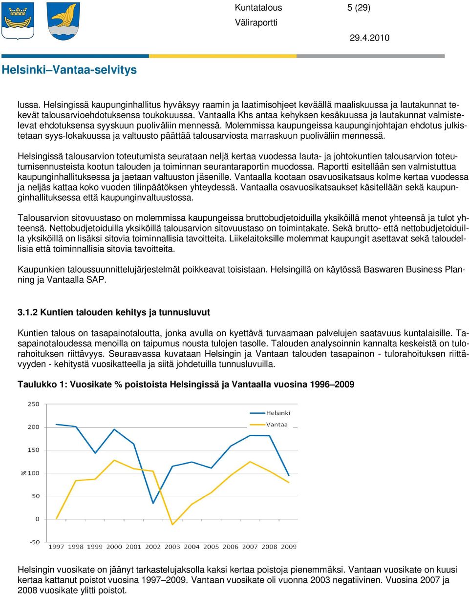 Molemmissa kaupungeissa kaupunginjohtajan ehdotus julkistetaan syys-lokakuussa ja valtuusto päättää talousarviosta marraskuun puoliväliin mennessä.