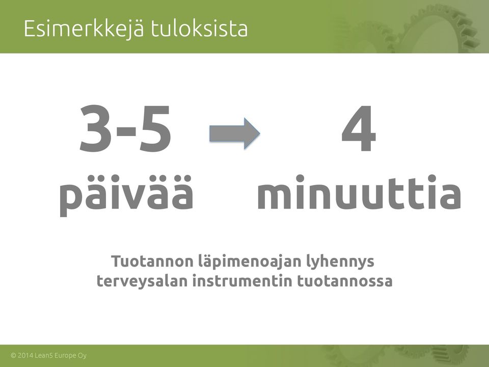 läpimenoajan lyhennys