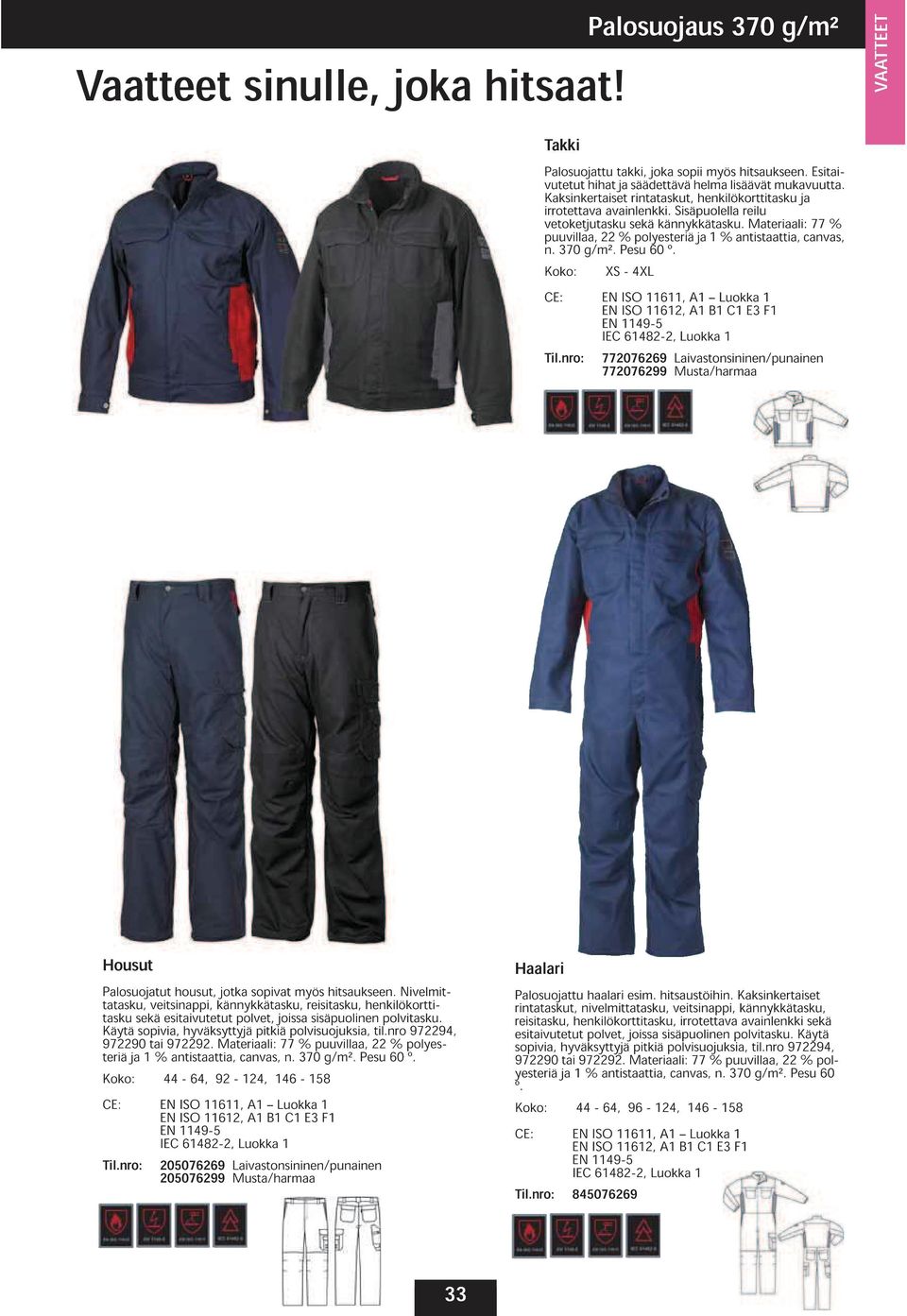 - 4XL CE: 62, 6, A A B C E3 49-5 F IEC 6482-2, Til.