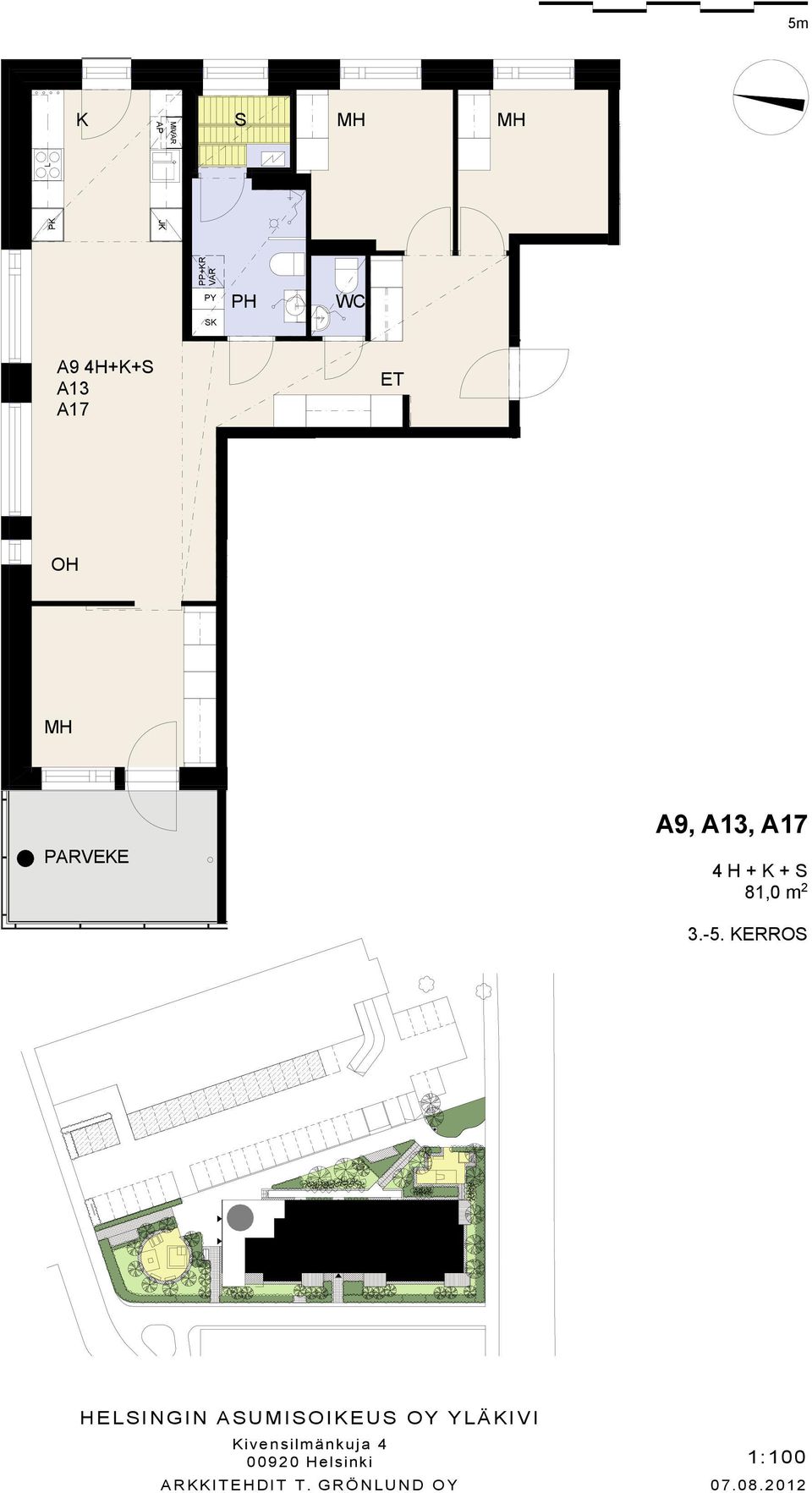 4 H + K + 81,0 m 2 3.-5.