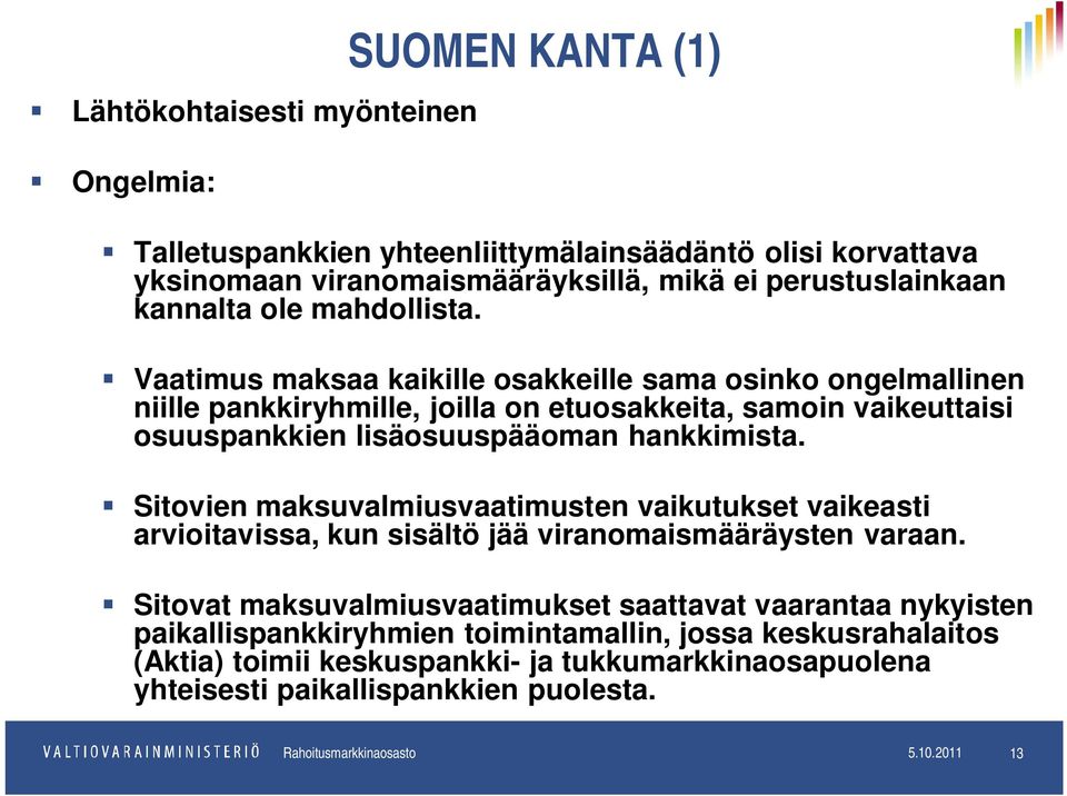 Sitovien maksuvalmiusvaatimusten vaikutukset vaikeasti arvioitavissa, kun sisältö jää viranomaismääräysten varaan.