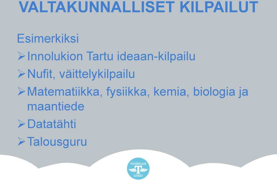 väittelykilpailu Matematiikka, fysiikka,