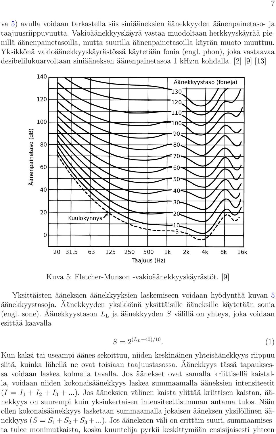 phon), joka vastaavaa desibelilukuarvoltaan siniääneksen äänenpainetasoa 1 khz:n kohdalla.