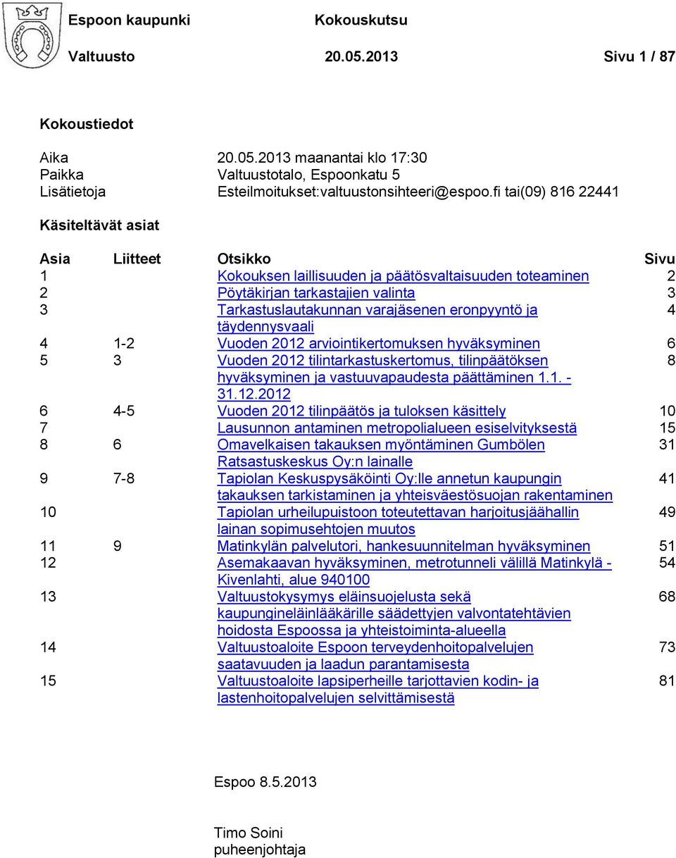 eronpyyntö ja 4 täydennysvaali 4 1-2 Vuoden 2012 
