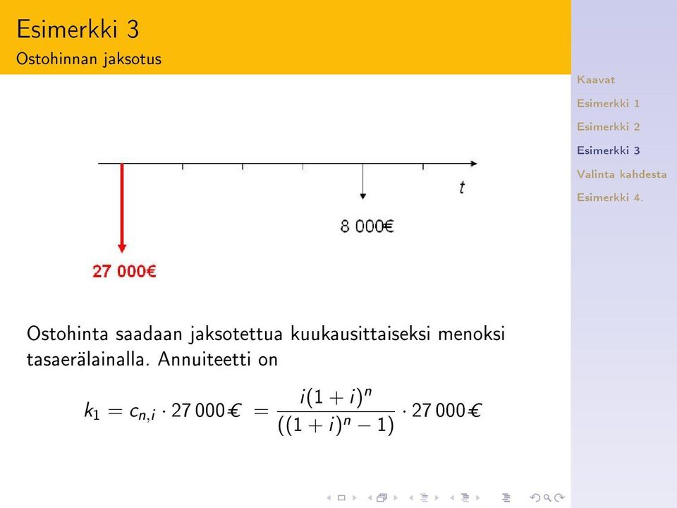 tasaerälainalla.