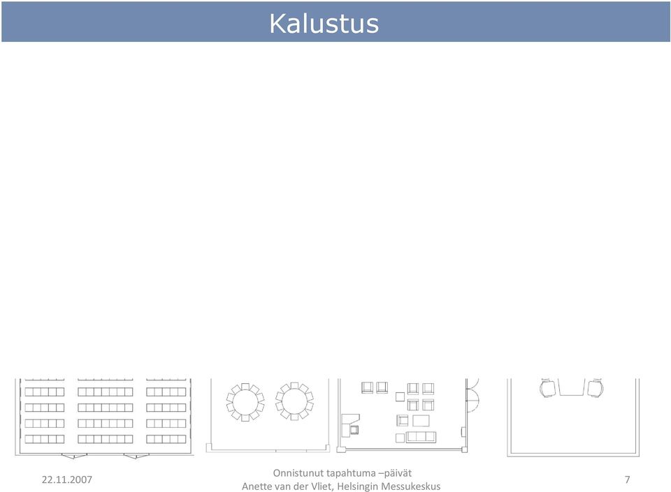 Kokous: neuvottelupöytä (max 20 henkilöä per pöytä) Koulutus tai kokous: U-pöytä Miten vieraat viihtyvät parhaiten: