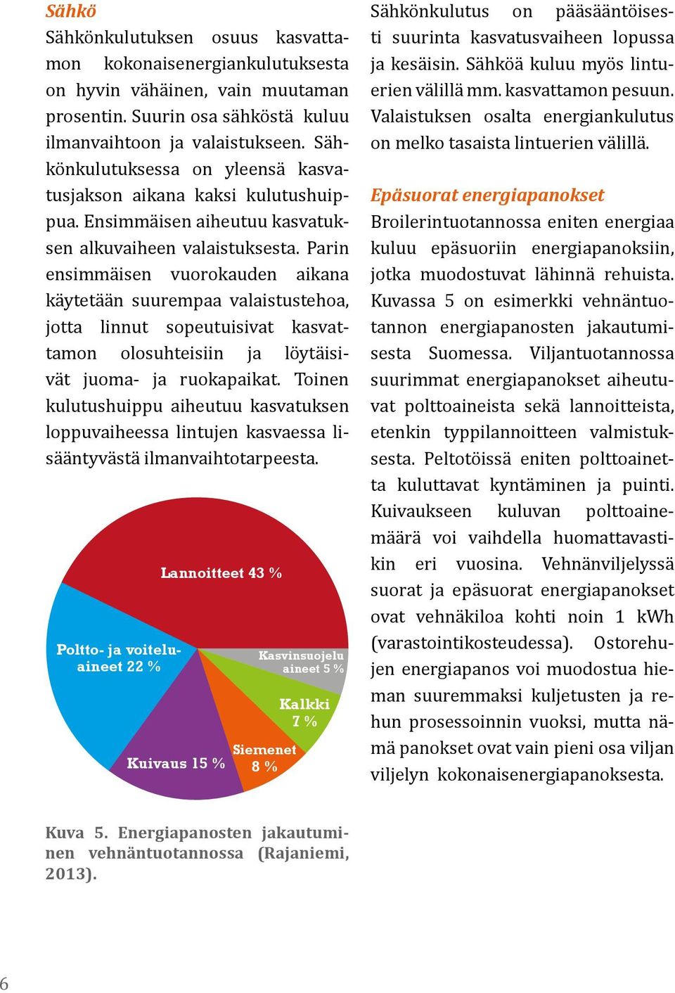 Parin ensimmäisen vuorokauden aikana käytetään suurempaa valaistustehoa, jotta linnut sopeutuisivat kasvattamon olosuhteisiin ja löytäisivät juoma- ja ruokapaikat.