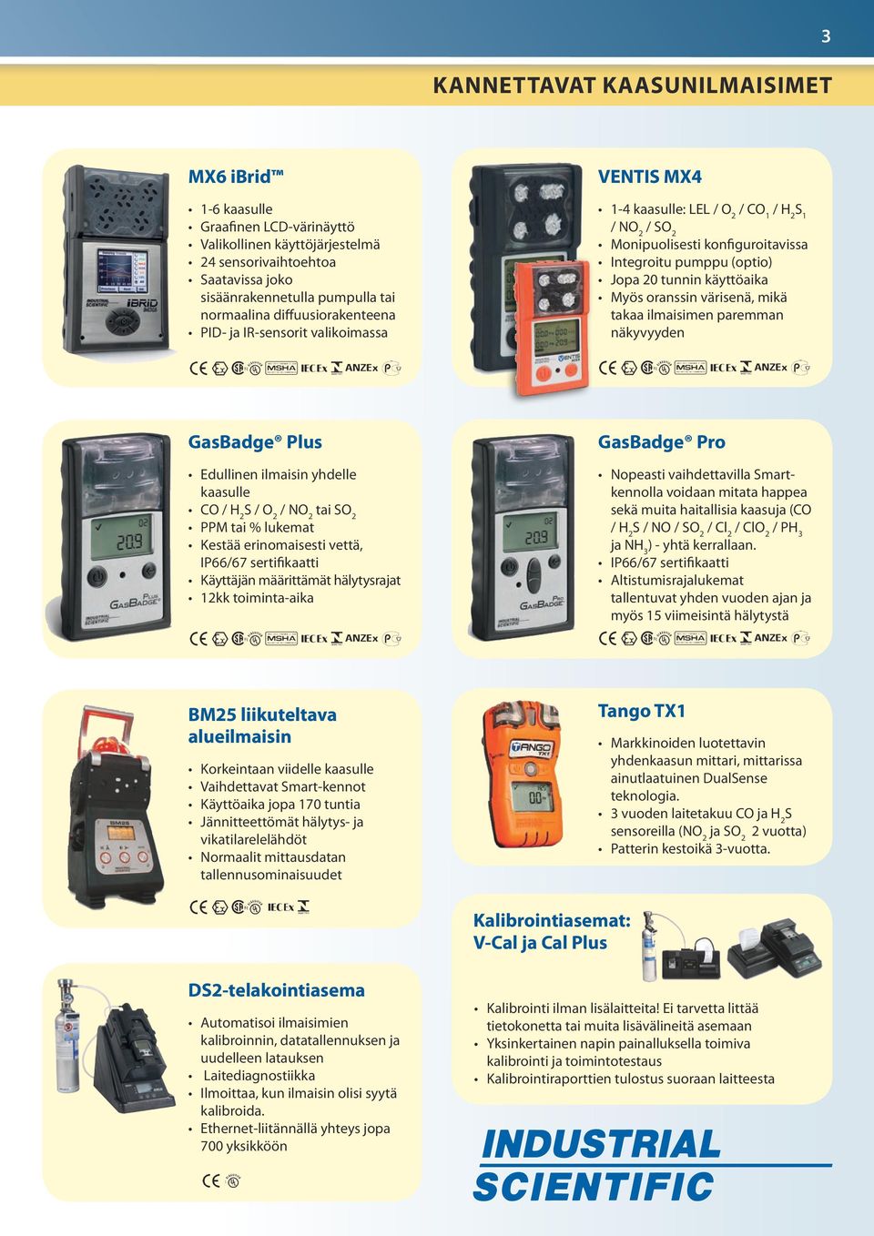 (optio) Jopa 20 tunnin käyttöaika Myös oranssin värisenä, mikä takaa ilmaisimen paremman näkyvyyden GasBadge Plus Edullinen ilmaisin yhdelle kaasulle CO / H 2 S / O 2 / NO 2 tai SO 2 PPM tai %