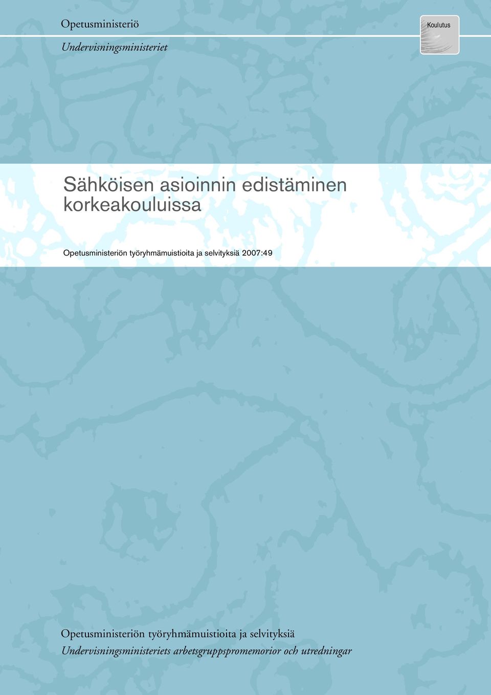 työryhmämuistioita ja selvityksiä 2007:49 Opetusministeriön