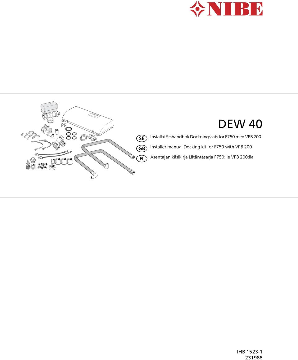 manual Docking kit for F70 with VPB 200