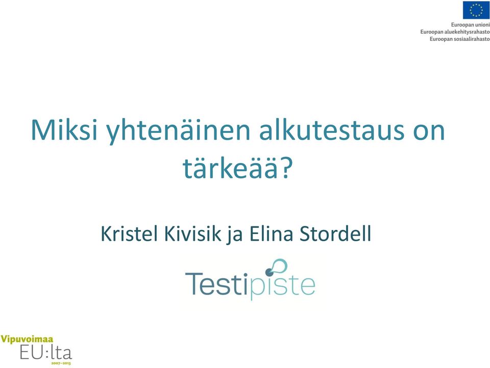 tärkeää?