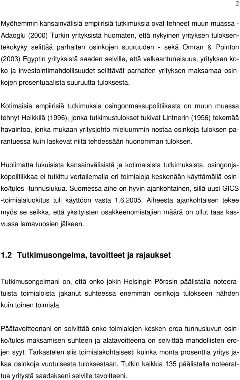 prosentuaalista suuruutta tuloksesta.