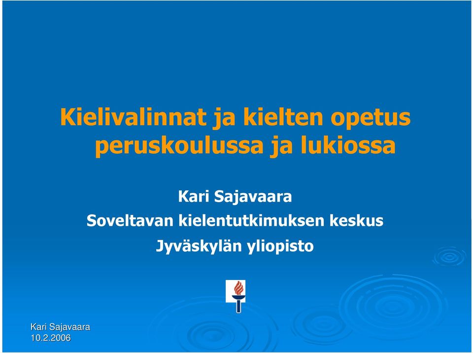 lukiossa Soveltavan