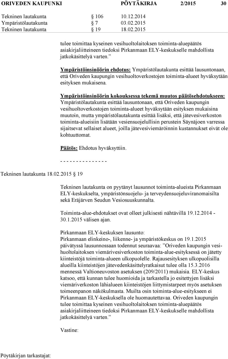 2015 Tekninen lautakunta 18.02.