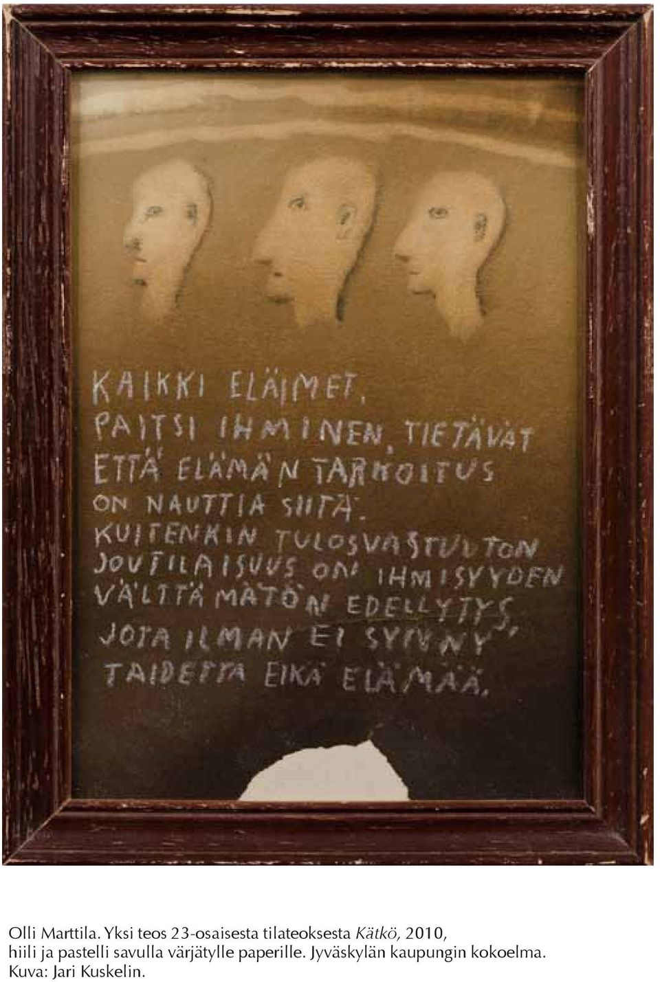 Kätkö, 2010, hiili ja pastelli savulla