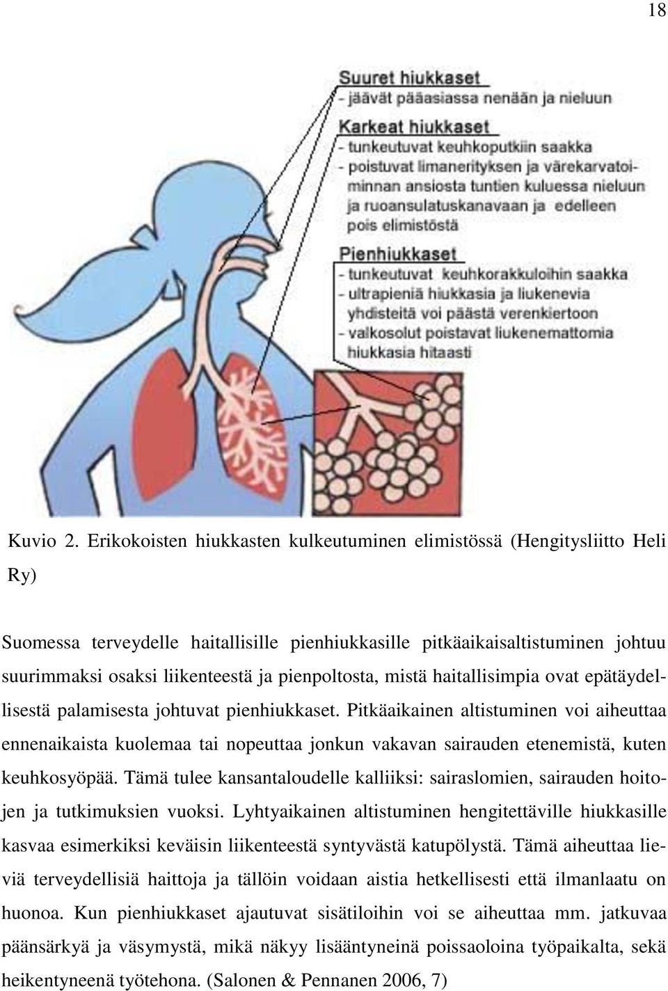 pienpoltosta, mistä haitallisimpia ovat epätäydellisestä palamisesta johtuvat pienhiukkaset.