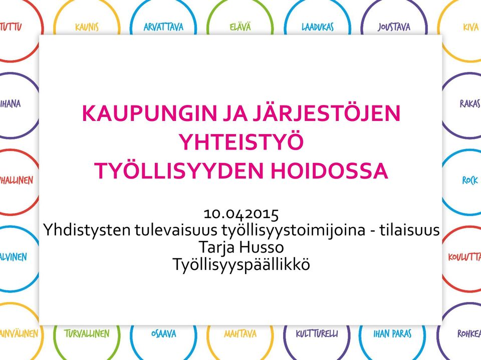 042015 Yhdistysten tulevaisuus