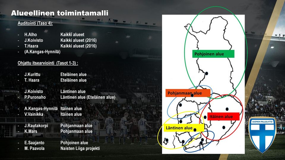 Haara Eteläinen alue - J.Koivisto Läntinen alue - P.Puronaho Läntinen alue (Eteläinen alue) - A.