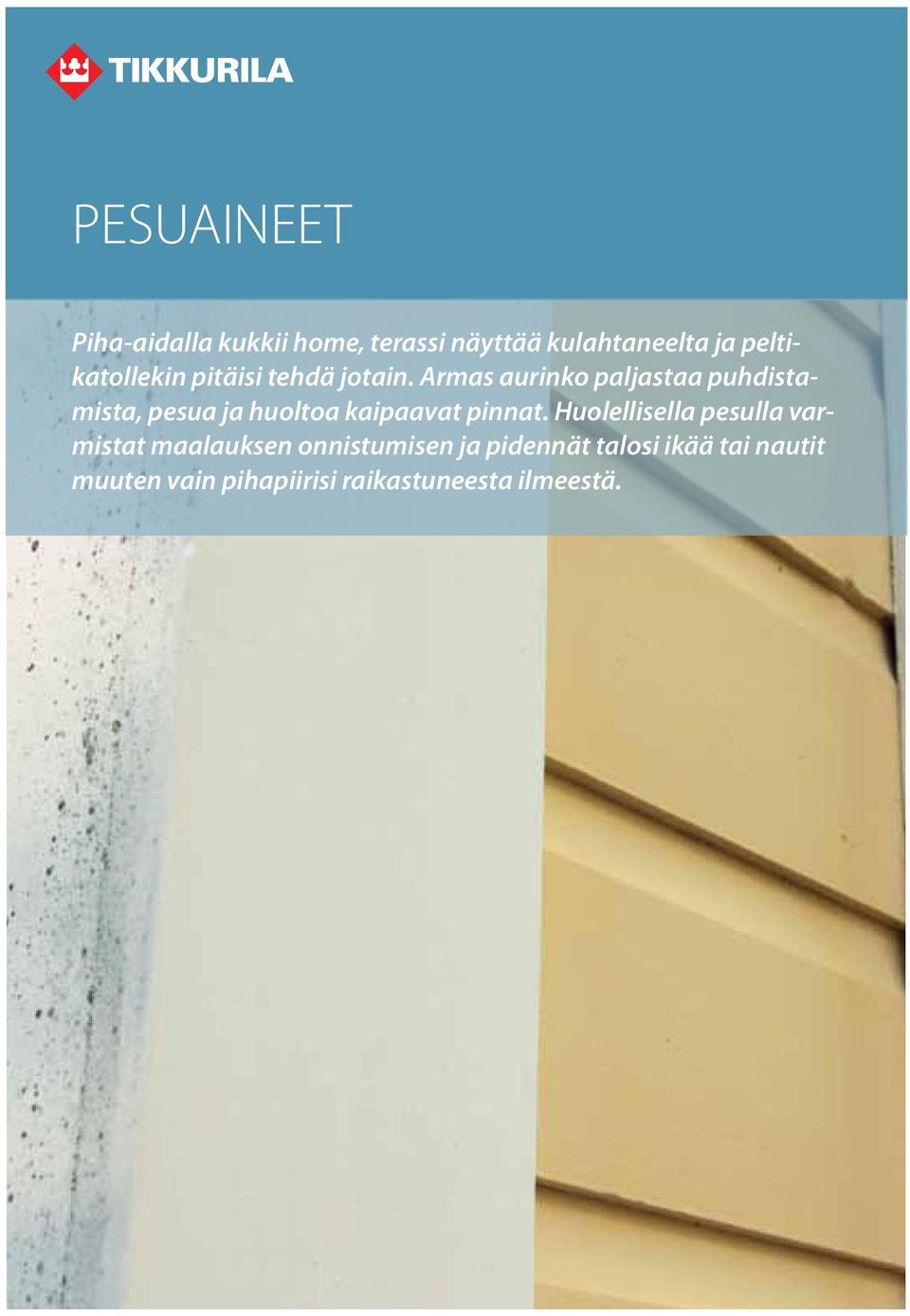 Armas aurinko paljastaa puhdistamista, pesua ja huoltoa kaipaavat pinnat.