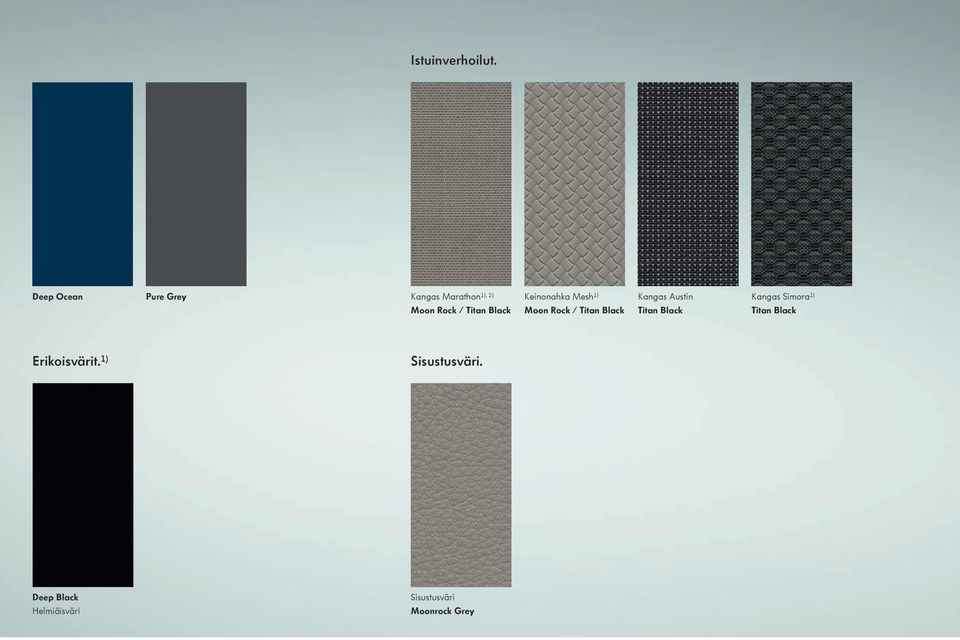Black Keinonahka Mesh 1) Moon Rock / Titan Black Kangas Austin