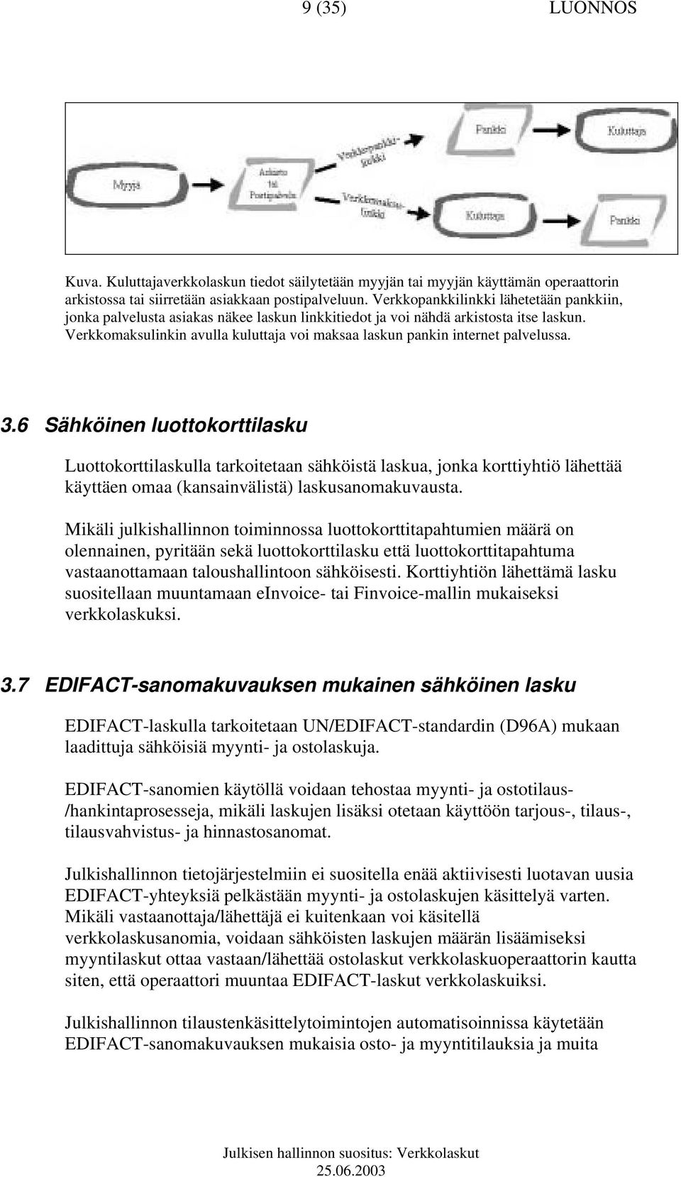 Verkkomaksulinkin avulla kuluttaja voi maksaa laskun pankin internet palvelussa. 3.