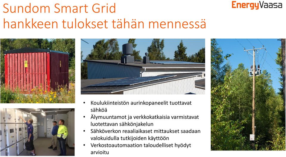 varmistavat luotettavan sähkönjakelun Sähköverkon reaaliaikaset mittaukset