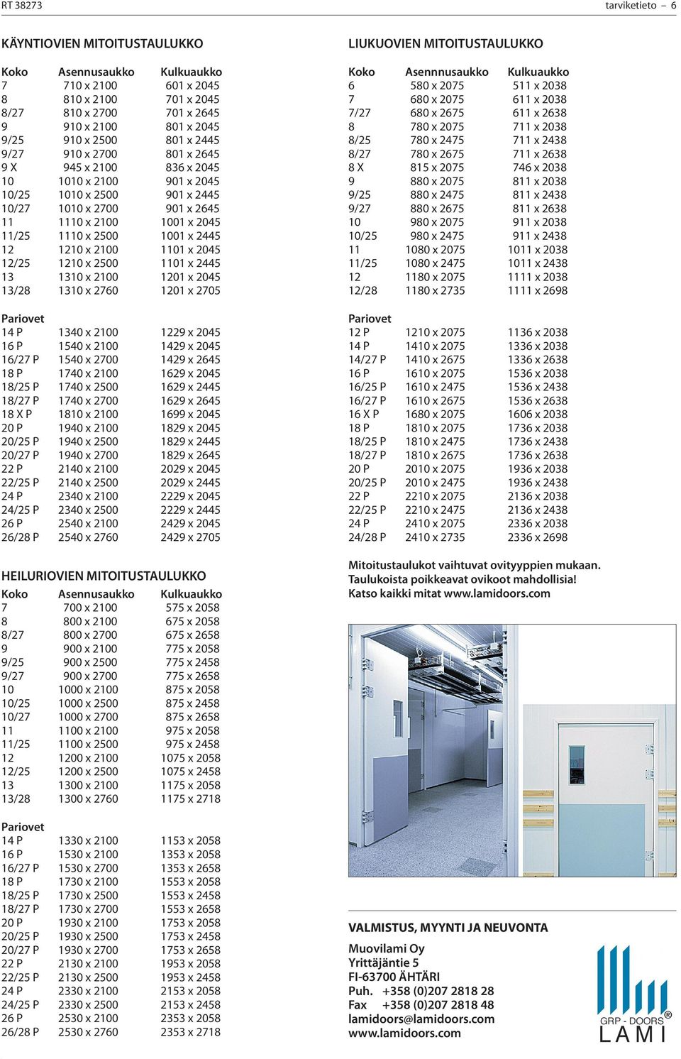 2445 12 1210 x 2100 1101 x 2045 12/25 1210 x 2500 1101 x 2445 13 1310 x 2100 1201 x 2045 13/28 1310 x 2760 1201 x 2705 Pariovet 14 P 1340 x 2100 1229 x 2045 16 P 1540 x 2100 1429 x 2045 16/27 P 1540